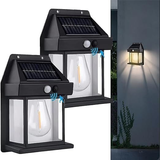 Wireless Solar LED Wall Light Waterproof Outdoor Lamp